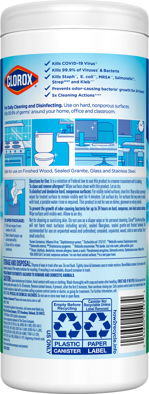 Clorox Wipes Disinfecting Fresh Scent 35 CT