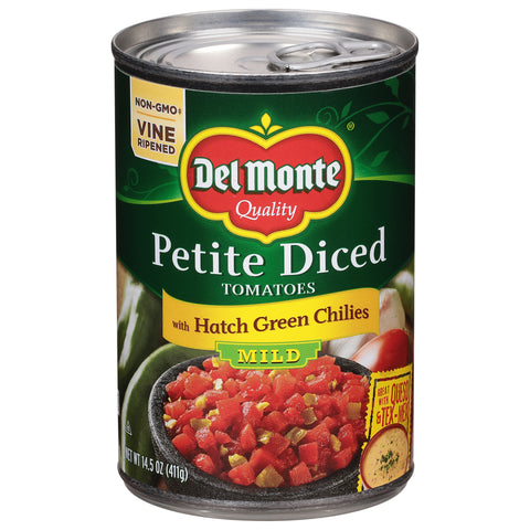 Del Monte Tomatoes Diced With Mild Green Chilies 14.5 OZ