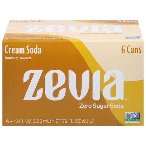 Zevia Zero Sugar Cream Soda  72 FZ