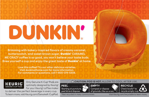 Dunkin' Caramel Me Crazy K-Cup 3.7 OZ