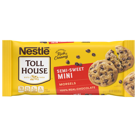 Nestle Toll House Semi Sweet Chocolate Mini Chips 10 oz. - 10 OZ 12 Pack
