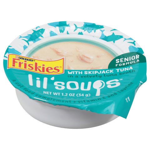 Friskies Lil Soups Skipjack Tuna Senior Cat Food 1.2 OZ