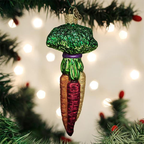 Rainbow Carrots Ornament