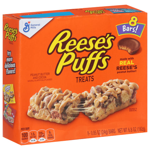 General Mills Peanut Butter And Cocoa Treat Bars 6.8 OZ