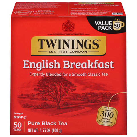 Twinings English Breakfast Black Tea 50 CT