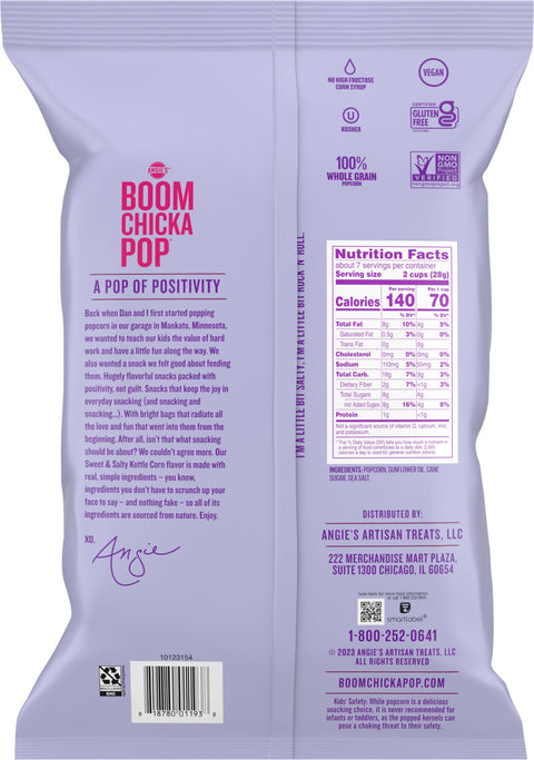 Angie's Boom Chicka Pop Sweet & Salty Kettle Corn 7 OZ