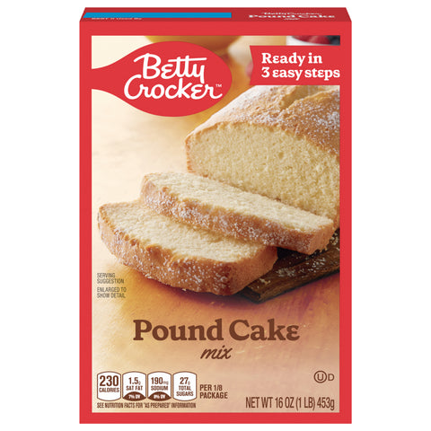 Betty Crocker Mix Cake Pound 16 OZ