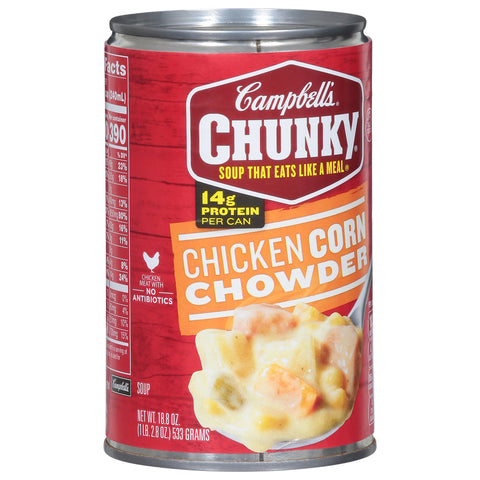 Campbell's Chunky Soup Chicken Corn Chowder 18.8 OZ