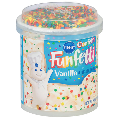 Pillsbury Confetti Funfetti Vanilla Frosting 15.6 OZ