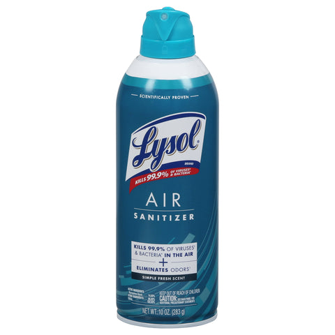 Lysol Simple Fresh Air Sanitizer 10 OZ