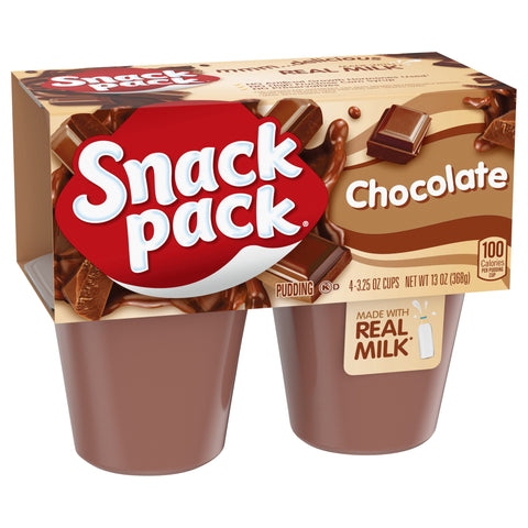 Snack Pack Pudding Chocolate 13 OZ