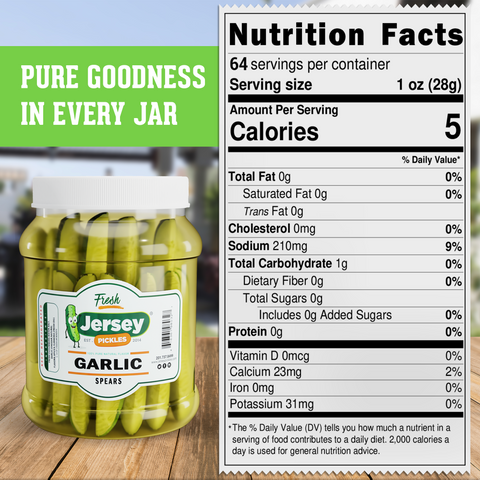 Fresh Garlic Dill Pickle Spears