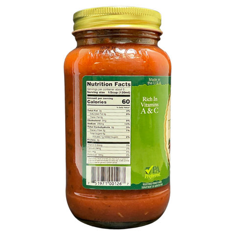 Stello Foods - Rosie's Tomato Basil Spaghetti Sauce 26 oz