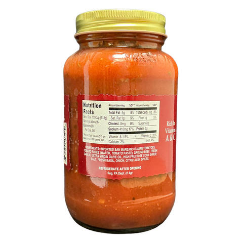 Stello Foods - Rosie's Meat Flavored Spaghetti Sauce 25 oz