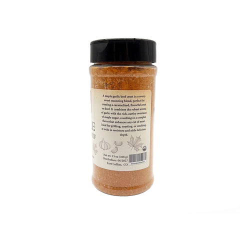 Maple Garlic Beef Crust