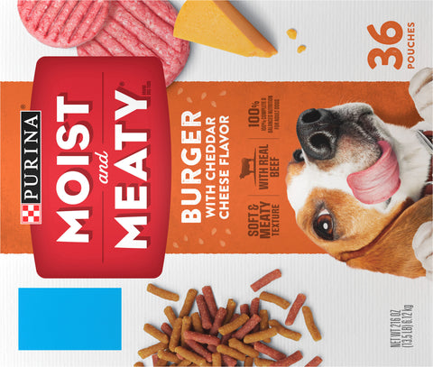 Purina Dog Food Moist & Meaty With Cheese 216 OZ