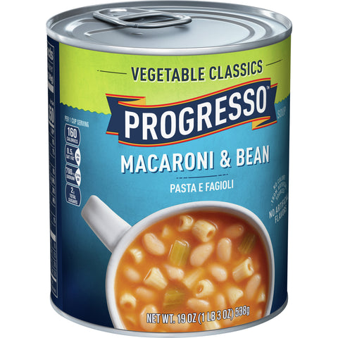 Progresso Vegetable Classics Soup Macaroni & Beans 19 OZ