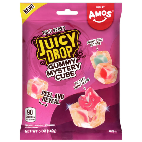 Juicy Drop Wild Berry Gummy Mystery Cube 5 oz - 12 Pack