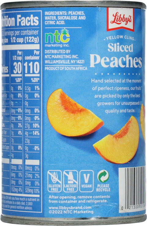 Libby's Sliced Peaches 14.5 OZ