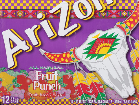 AriZona All Natural Fruit Punch Fruit Juice Cocktail 12
