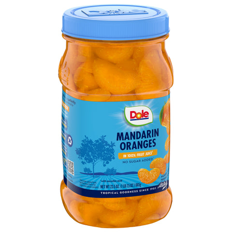 Dole Fruit Jar Mandarin Oranges In Light Syrup 23.5 OZ