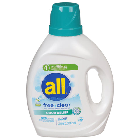 All Free Clear Odor Relief Detergent 73 fl oz - 6 Pack