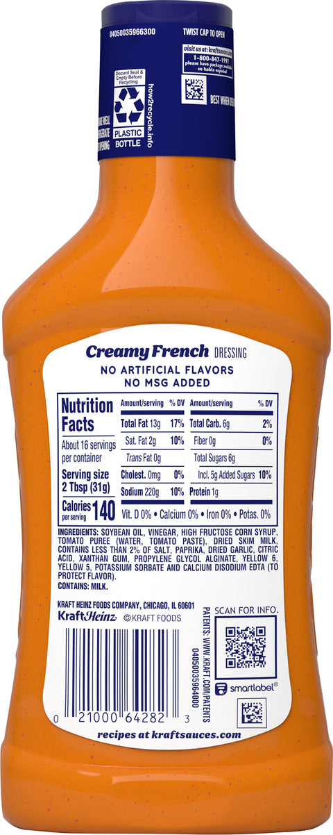 Kraft Creamy French Dressing 16 FZ