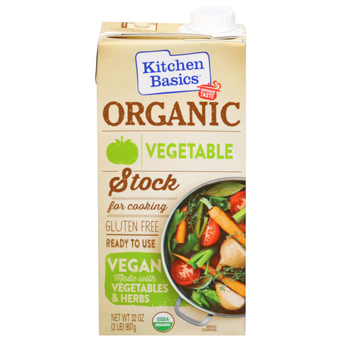 Kitchen Basics Organic Gluten Free Vegetable Stock 32 OZ