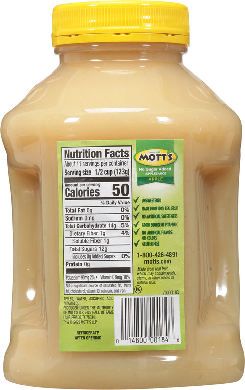 Mott's Applesauce No Sugar Added 46 OZ