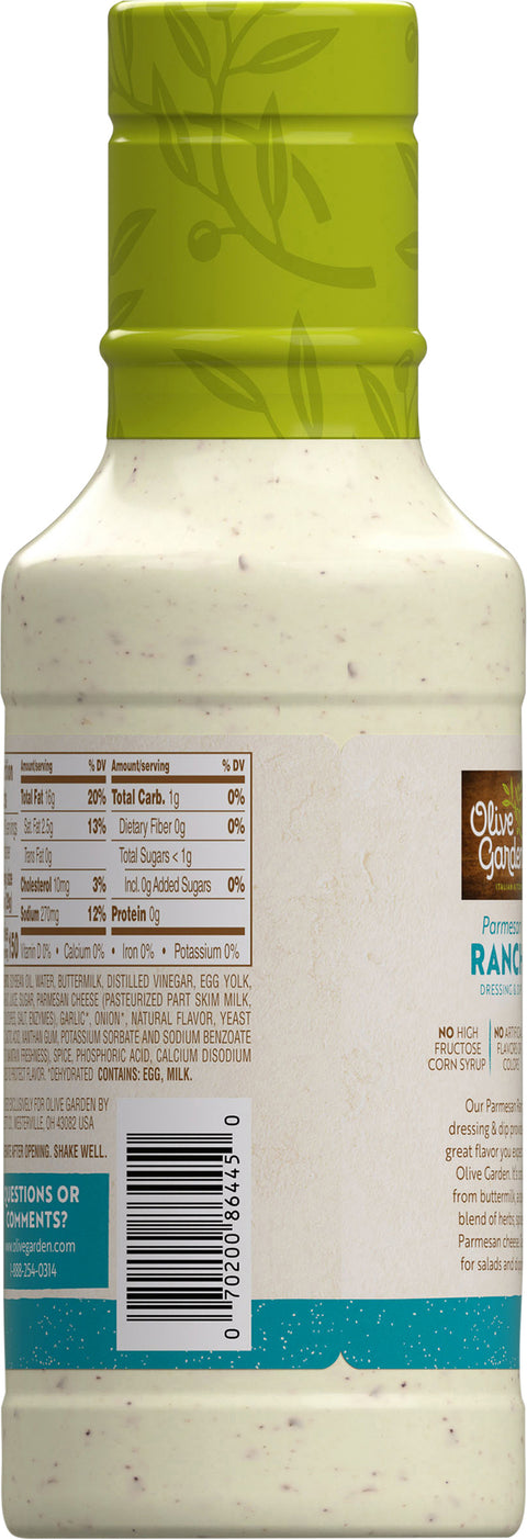 Olive Garden Parmesan Ranch Dressing 16 FZ