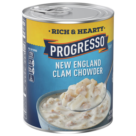 Progresso Rich & Hearty Soup New England Clam Chowder 18.5 OZ