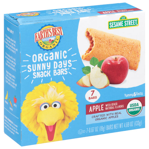 Earth's Best Organic Snacks Bars Apple 4.69 OZ