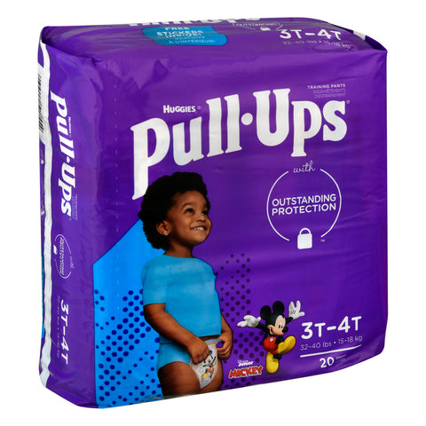 Pull-Ups Boys' Potty Training Pants, 3T-4T (32-40 lbs), 20 Count