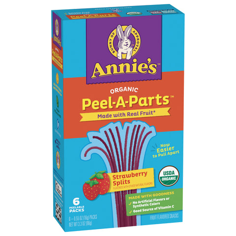 Annie's Strawberry Peel-A-Parts Fruit Strings 3.3 OZ