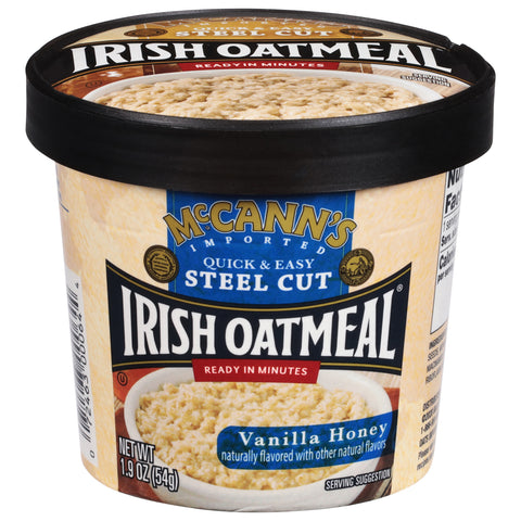McCann's Vanilla Honey Irish Oatmeal Cup 1.9 OZ