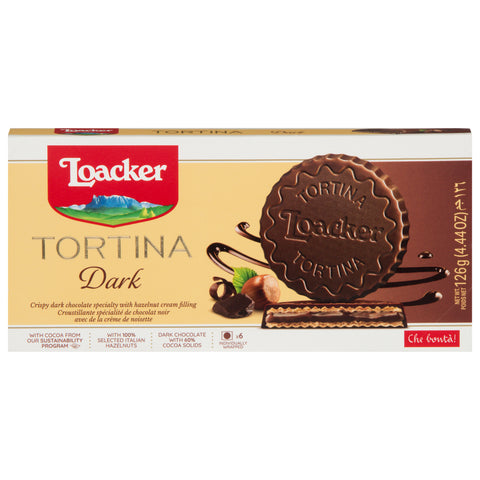 Loacker Dark Tortina 6 ea - 12 Pack