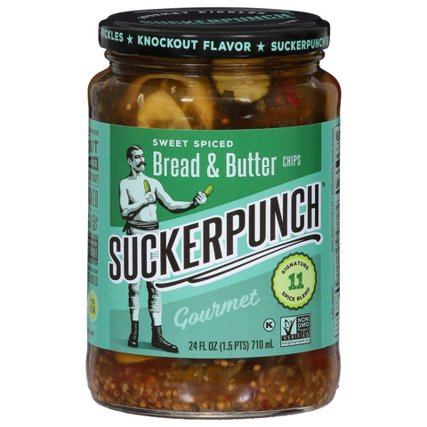 Suckerpunch Spicy Bread N' Butter Pickle 24 FZ