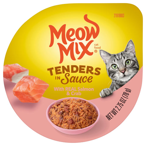 Meow Mix Tender Favorites Salmon & Crab Meat 2.75 OZ