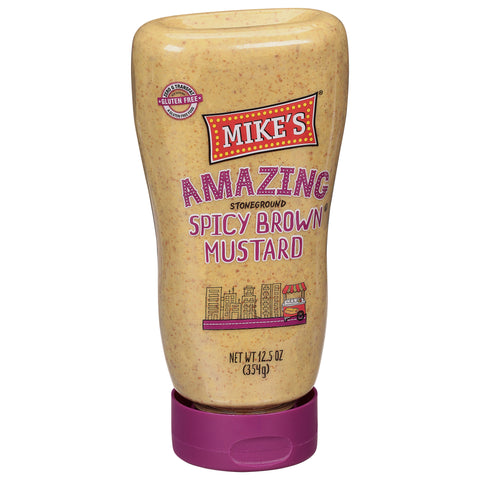 Mike's Amazing Spicy Brown Mustard 12.5 OZ