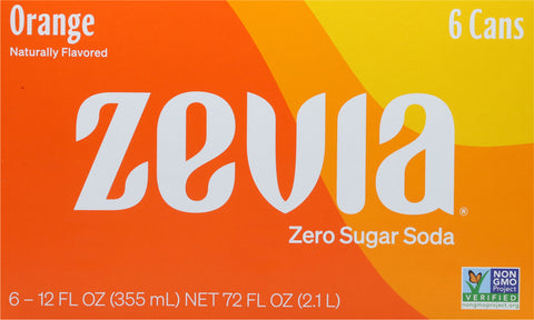 Zevia Zero Sugar Orange Soda  72 FZ
