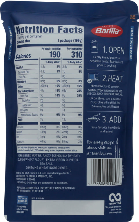 Barilla Ready Pasta Gemelli 7 OZ
