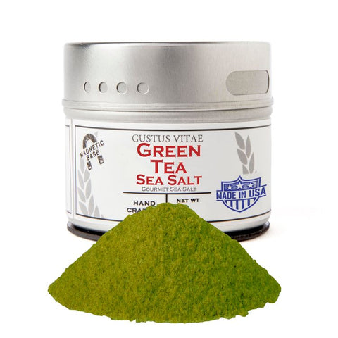 Gustus Vitae Green Tea Sea Salt - 2.7 OZ 8 Pack