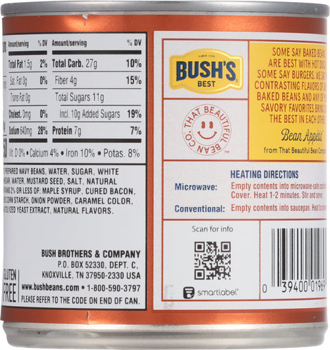 Bush's Beans Baked Maple Cured Bacon 16 OZ