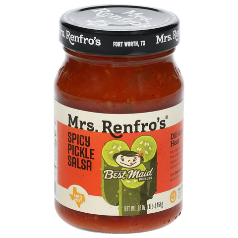 Mrs. Renfro's Med Hot Spicy Pickle Salsa 16 oz - 6 Pack