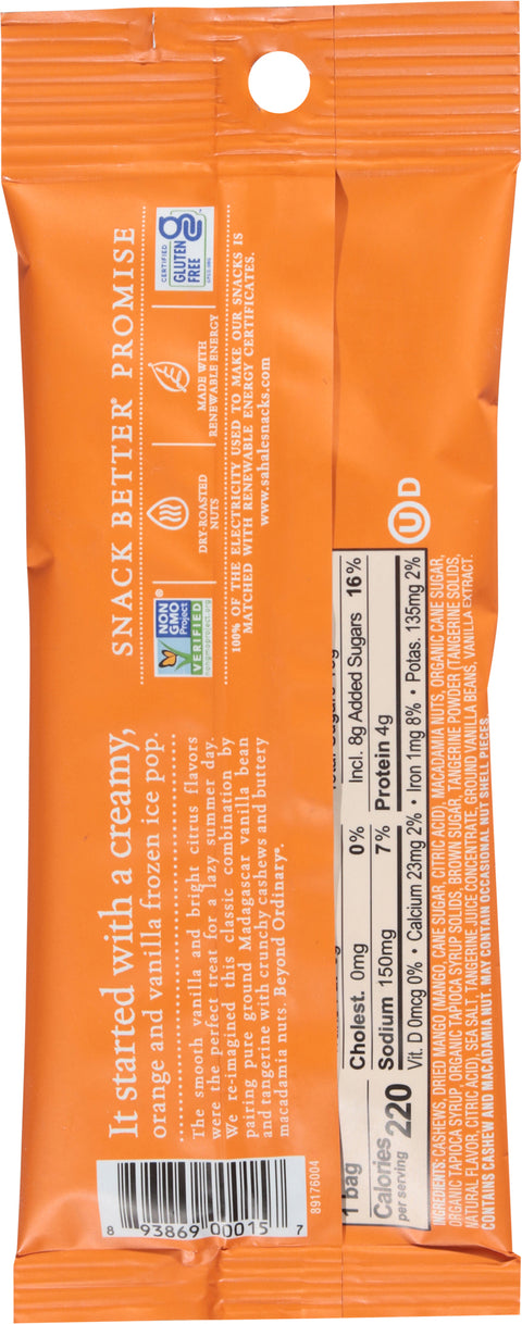 Sahale Tangerine Vanilla Cashew Macadamia Glazed Mix 1.5 oz