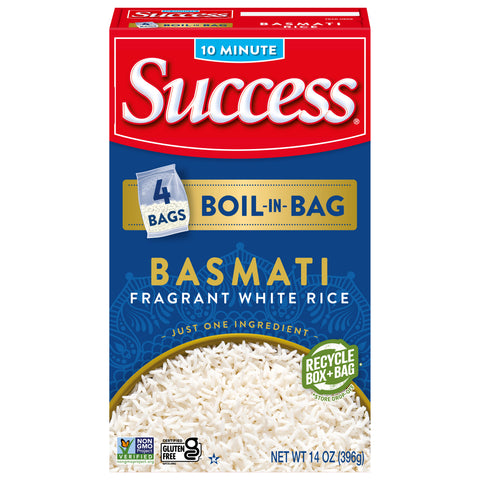 Success Boil In Bag Basmati White Rice 14 OZ