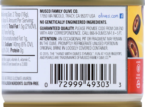 Musco Pearls Sliced Ripe Olives 2.25 OZ