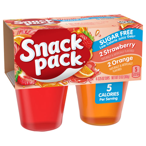 Snack Pack Gels Strawberry & Orange 13 OZ