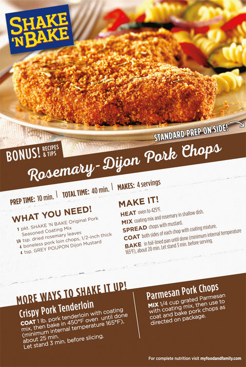 Shake 'N Bake Pork Coating Mix 5 OZ