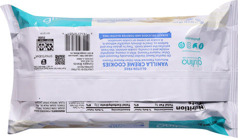 Glutino Gluten Free Vanilla Creme Sandwich Cookie 10.5 OZ